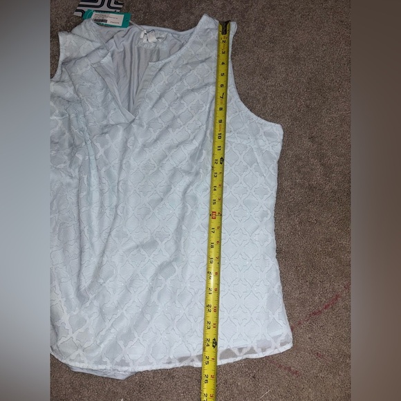 Market & Spruce sleeveless V-neck blouse, Light Blue, Size XXL - Picture 12 of 14